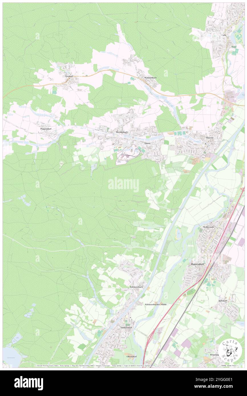 Furstberg, DE, Germania, Baviera, N 49 40' 41'', N 11 0' 1''', mappa, Cartascapes Mappa pubblicata nel 2024. Esplora Cartascapes, una mappa che rivela i diversi paesaggi, culture ed ecosistemi della Terra. Viaggia attraverso il tempo e lo spazio, scoprendo l'interconnessione del passato, del presente e del futuro del nostro pianeta. Foto Stock