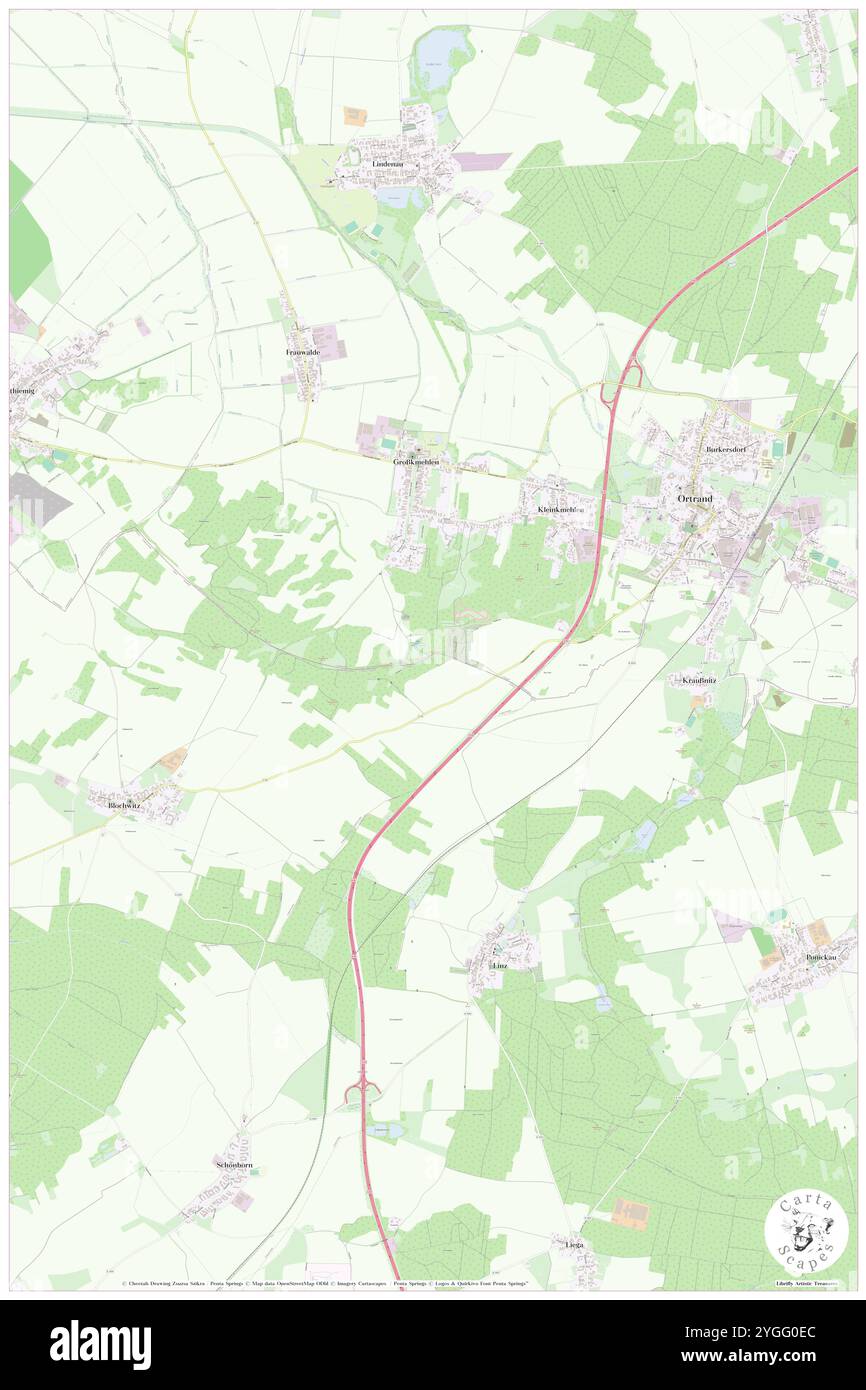 Kutschenberg, DE, Germania, Brandeburgo, N 51 21' 53'', N 13 43' 35'', mappa, Cartascapes Mappa pubblicata nel 2024. Esplora Cartascapes, una mappa che rivela i diversi paesaggi, culture ed ecosistemi della Terra. Viaggia attraverso il tempo e lo spazio, scoprendo l'interconnessione del passato, del presente e del futuro del nostro pianeta. Foto Stock