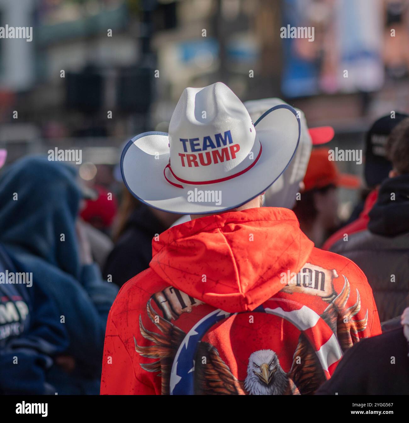 Sostenitori DI MAGA Trump a New York Foto Stock
