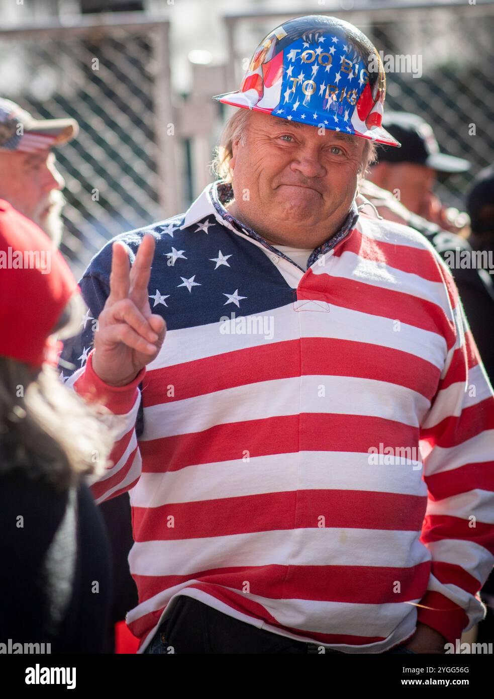 Sostenitori DI MAGA Trump a New York Foto Stock