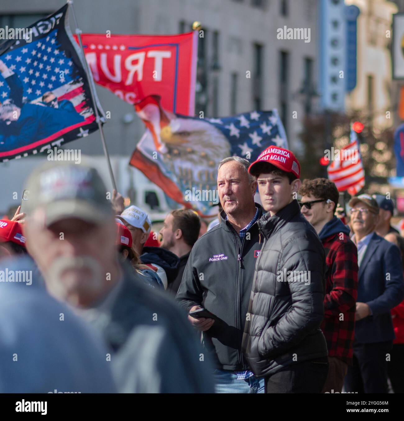 Sostenitori DI MAGA Trump a New York Foto Stock