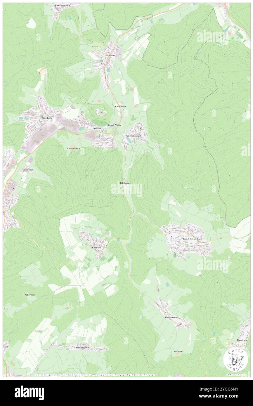 Abbuch, DE, Germania, Assia, N 49 47' 59'', N 9 3' 0'', mappa, Cartascapes Mappa pubblicata nel 2024. Esplora Cartascapes, una mappa che rivela i diversi paesaggi, culture ed ecosistemi della Terra. Viaggia attraverso il tempo e lo spazio, scoprendo l'interconnessione del passato, del presente e del futuro del nostro pianeta. Foto Stock