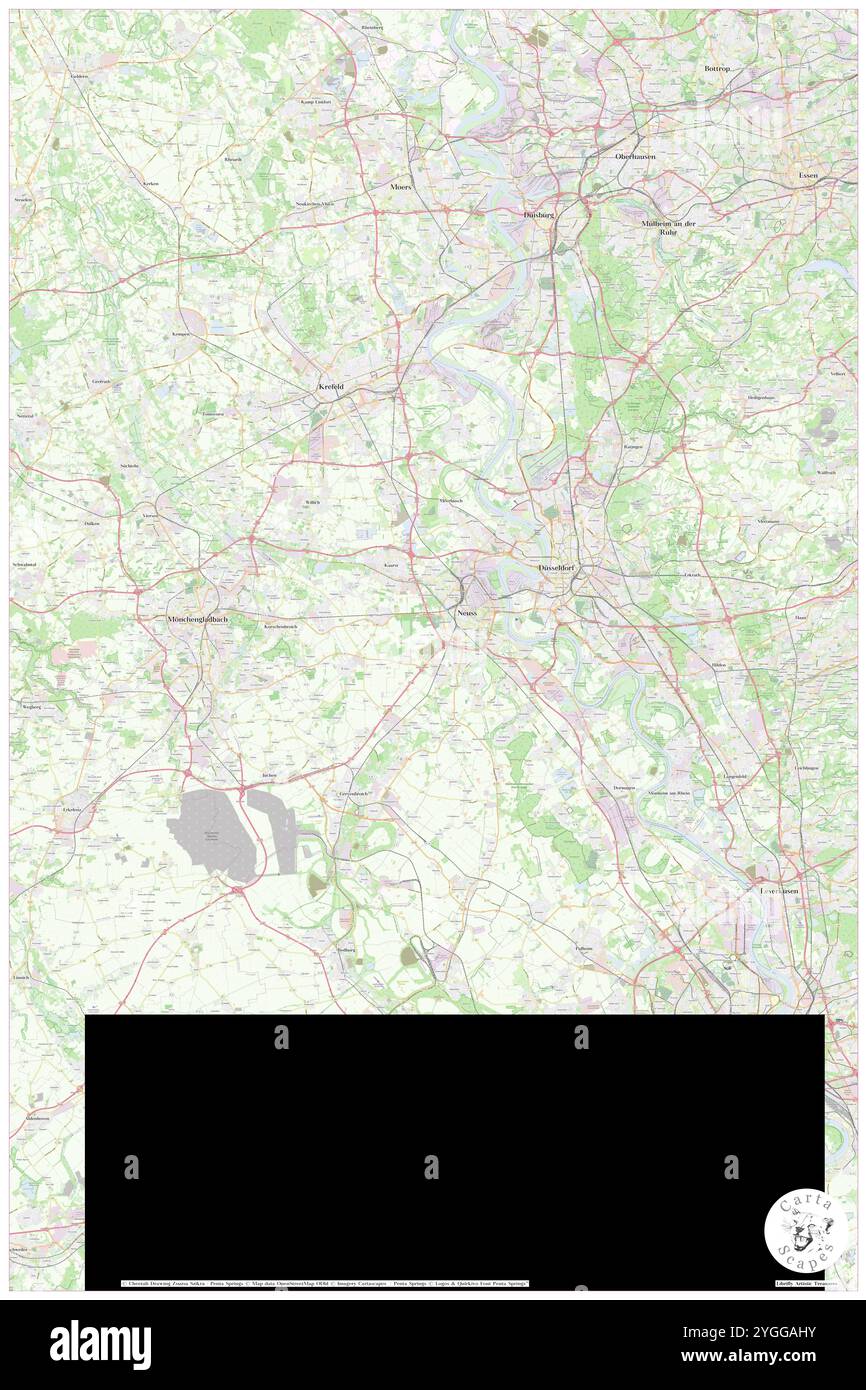 Rhein-Kreis Neuss, distretto di Düsseldorf, DE, Germania, Renania settentrionale-Vestfalia, N 51 9' 55'', N 6 39' 14'', MAP, Cartascapes Map pubblicata nel 2024. Esplora Cartascapes, una mappa che rivela i diversi paesaggi, culture ed ecosistemi della Terra. Viaggia attraverso il tempo e lo spazio, scoprendo l'interconnessione del passato, del presente e del futuro del nostro pianeta. Foto Stock