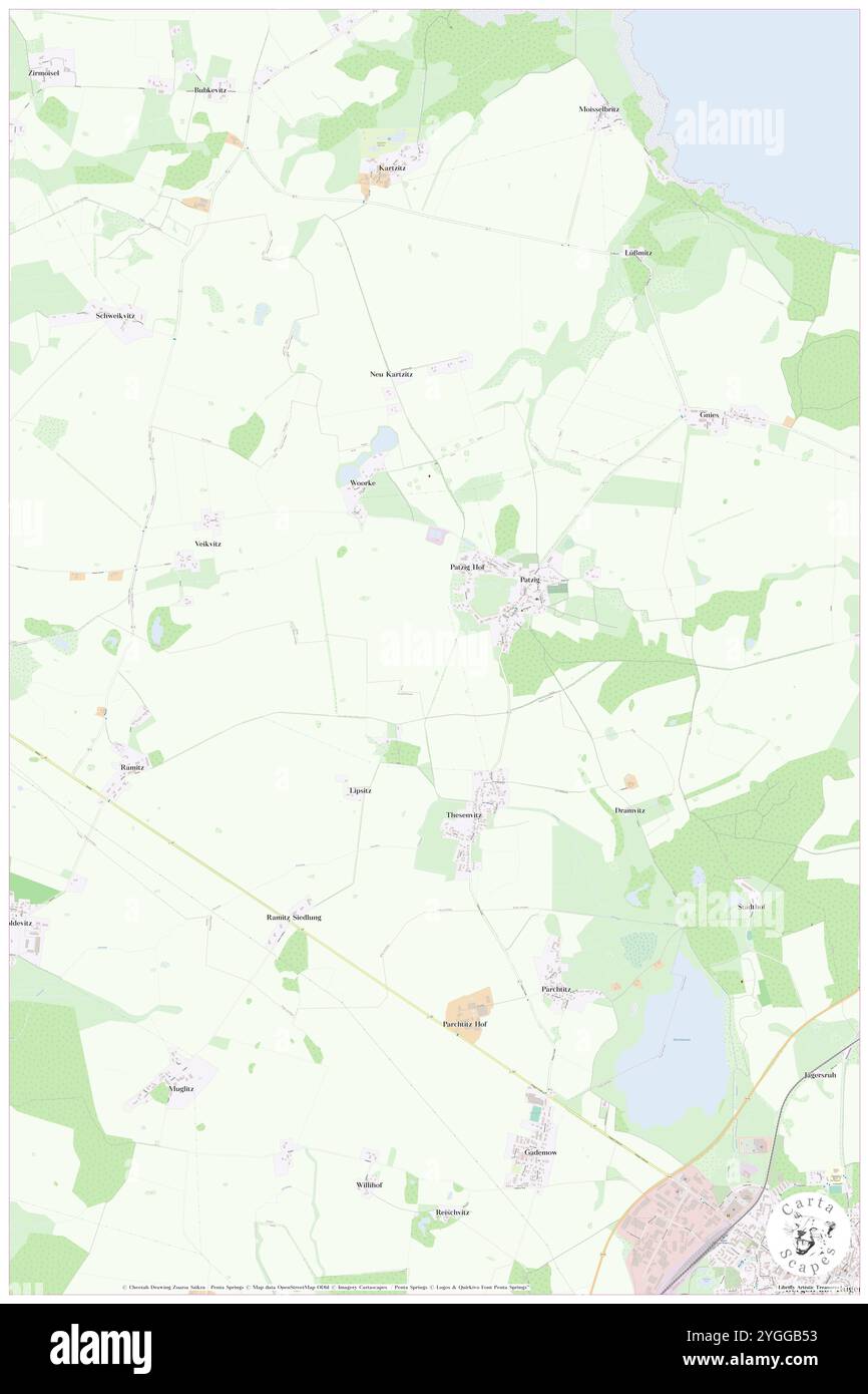 Patzig, DE, Germania, Meclemburgo-Vorpommern, N 54 27' 53'', N 13 23' 44''', mappa, Cartascapes Mappa pubblicata nel 2024. Esplora Cartascapes, una mappa che rivela i diversi paesaggi, culture ed ecosistemi della Terra. Viaggia attraverso il tempo e lo spazio, scoprendo l'interconnessione del passato, del presente e del futuro del nostro pianeta. Foto Stock