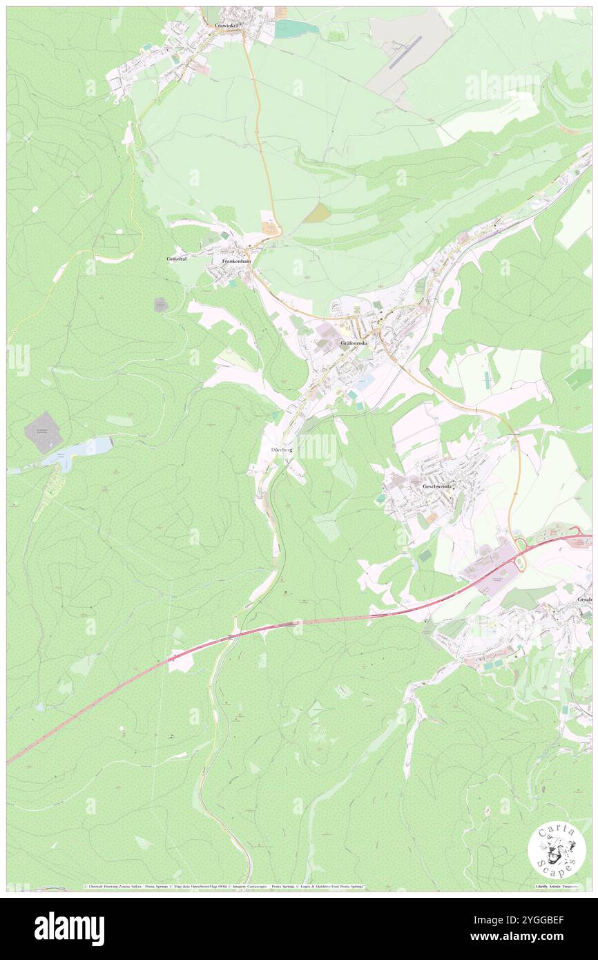 Doerrberg, DE, Germania, Turingia, N 50 44' 7'', N 10 47' 55''', mappa, Cartascapes Mappa pubblicata nel 2024. Esplora Cartascapes, una mappa che rivela i diversi paesaggi, culture ed ecosistemi della Terra. Viaggia attraverso il tempo e lo spazio, scoprendo l'interconnessione del passato, del presente e del futuro del nostro pianeta. Foto Stock