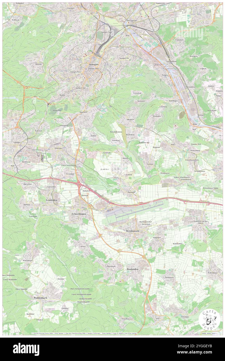 Chausseefeld, Regierungsbezirk Stuttgart, DE, Germania, Baden-Wurttemberg, N 48 42' 56'', N 9 11' 54'', MAP, Cartascapes Map pubblicata nel 2024. Esplora Cartascapes, una mappa che rivela i diversi paesaggi, culture ed ecosistemi della Terra. Viaggia attraverso il tempo e lo spazio, scoprendo l'interconnessione del passato, del presente e del futuro del nostro pianeta. Foto Stock