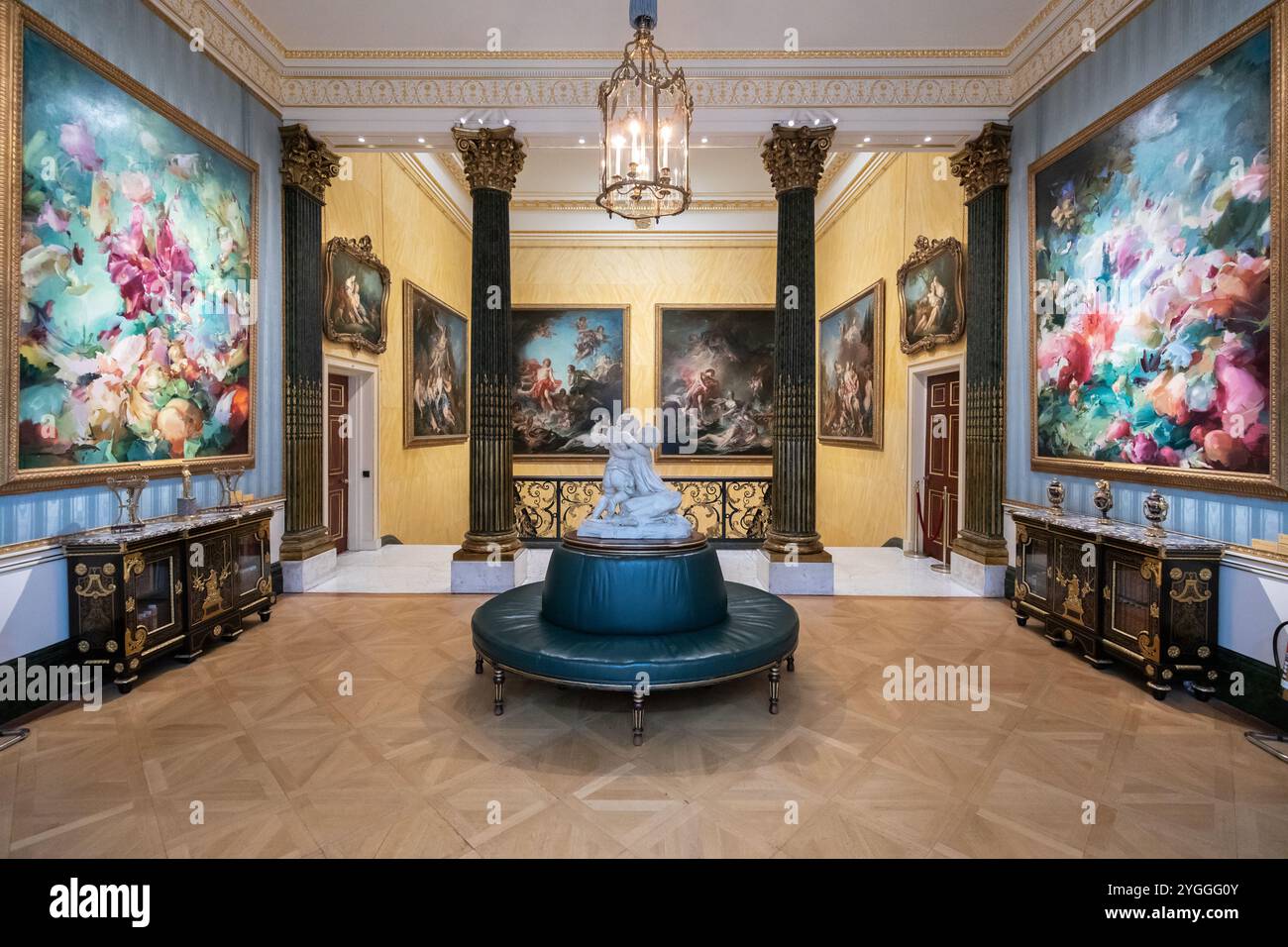 La Wallace Collection, a Londra. Un museo d'arte nazionale a Hertford House. Foto Stock