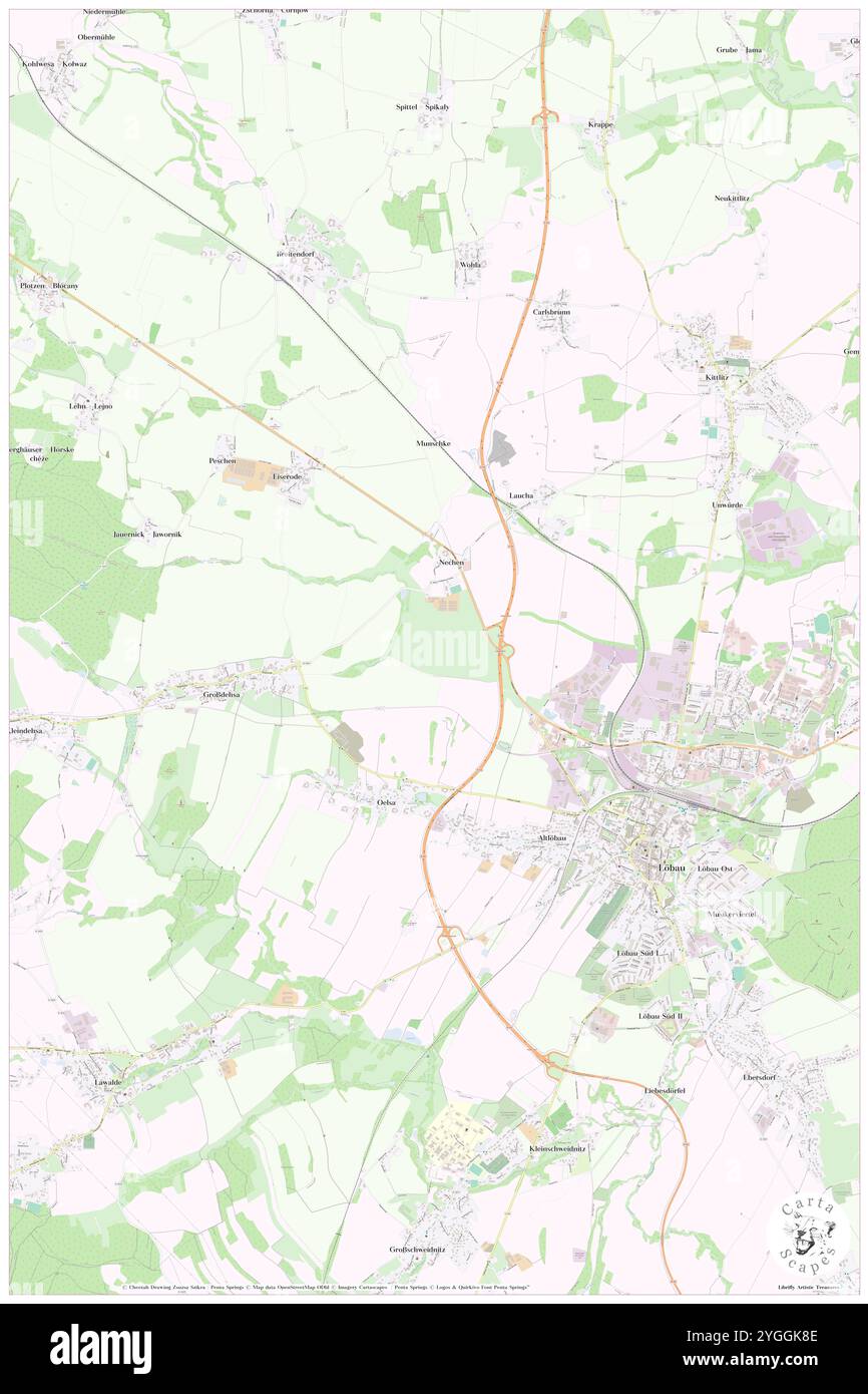 Alte Schanze, DE, Germania, Sassonia, N 51 6' 38'', N 14 38' 27'', mappa, Cartascapes Mappa pubblicata nel 2024. Esplora Cartascapes, una mappa che rivela i diversi paesaggi, culture ed ecosistemi della Terra. Viaggia attraverso il tempo e lo spazio, scoprendo l'interconnessione del passato, del presente e del futuro del nostro pianeta. Foto Stock