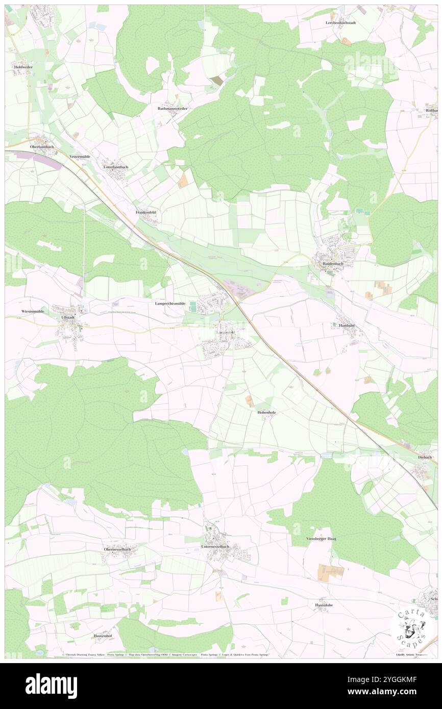 Langenfeld, DE, Germania, Turingia, N 50 47' 26'', N 10 12' 36'', mappa, Cartascapes Mappa pubblicata nel 2024. Esplora Cartascapes, una mappa che rivela i diversi paesaggi, culture ed ecosistemi della Terra. Viaggia attraverso il tempo e lo spazio, scoprendo l'interconnessione del passato, del presente e del futuro del nostro pianeta. Foto Stock