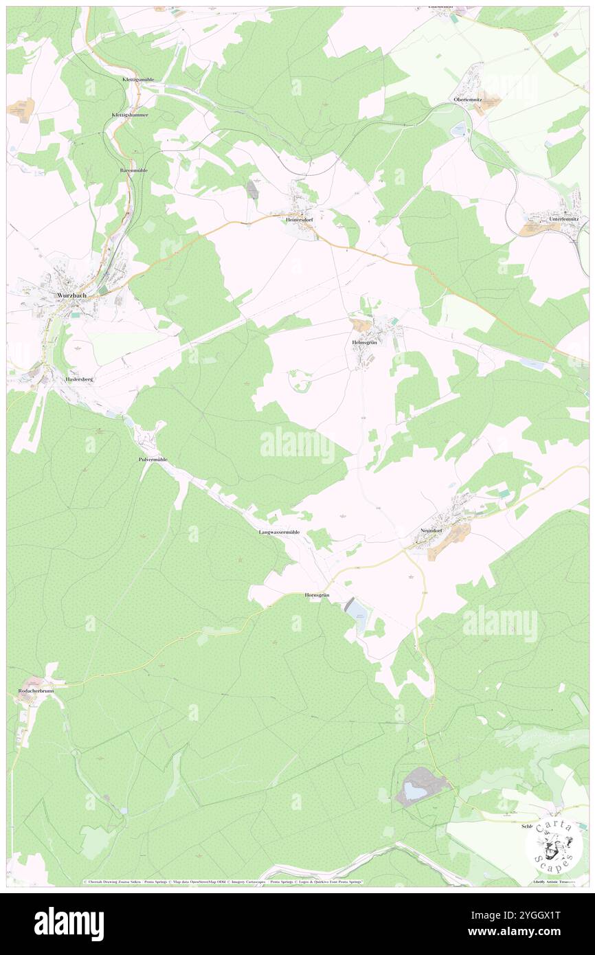 Haeslich, DE, Germania, Turingia, N 50 26' 49'', N 11 34' 34'', mappa, Cartascapes Mappa pubblicata nel 2024. Esplora Cartascapes, una mappa che rivela i diversi paesaggi, culture ed ecosistemi della Terra. Viaggia attraverso il tempo e lo spazio, scoprendo l'interconnessione del passato, del presente e del futuro del nostro pianeta. Foto Stock