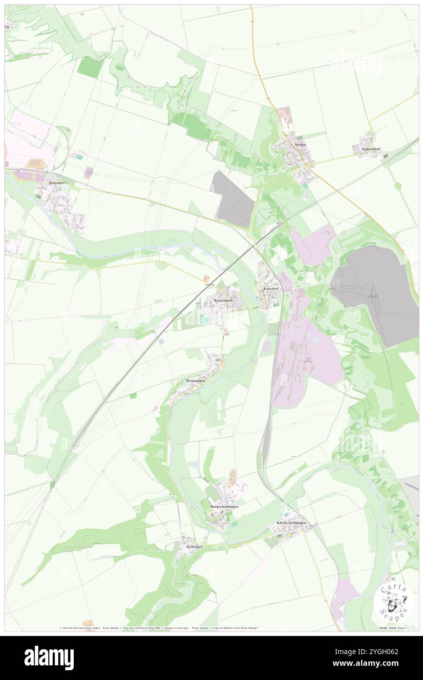 Karsdorf, DE, Germania, Sassonia-Anhalt, N 51 16' 50'', N 11 39' 20'', mappa, Cartascapes Mappa pubblicata nel 2024. Esplora Cartascapes, una mappa che rivela i diversi paesaggi, culture ed ecosistemi della Terra. Viaggia attraverso il tempo e lo spazio, scoprendo l'interconnessione del passato, del presente e del futuro del nostro pianeta. Foto Stock