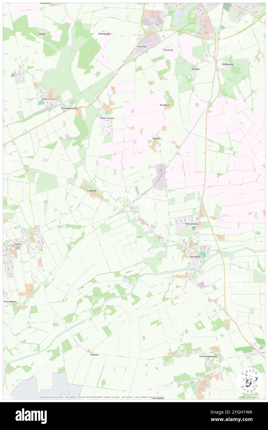 Bahnhof Barenburg, DE, Germania, bassa Sassonia, N 52 37' 54'', N 8 46' 40'', mappa, Cartascapes Mappa pubblicata nel 2024. Esplora Cartascapes, una mappa che rivela i diversi paesaggi, culture ed ecosistemi della Terra. Viaggia attraverso il tempo e lo spazio, scoprendo l'interconnessione del passato, del presente e del futuro del nostro pianeta. Foto Stock