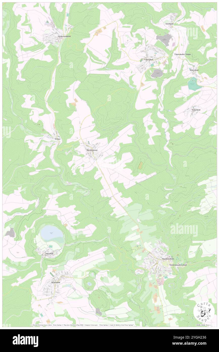 Bleckhausen, DE, Germania, Rheinland-Pfalz, N 50 7' 59'', N 6 46' 59'', mappa, Cartascapes Mappa pubblicata nel 2024. Esplora Cartascapes, una mappa che rivela i diversi paesaggi, culture ed ecosistemi della Terra. Viaggia attraverso il tempo e lo spazio, scoprendo l'interconnessione del passato, del presente e del futuro del nostro pianeta. Foto Stock