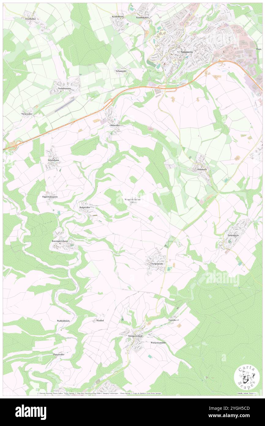 Wimmersbacherhof, DE, Germania, Rheinland-Pfalz, N 49 56' 48'', N 7 30' 18''', mappa, Cartascapes Mappa pubblicata nel 2024. Esplora Cartascapes, una mappa che rivela i diversi paesaggi, culture ed ecosistemi della Terra. Viaggia attraverso il tempo e lo spazio, scoprendo l'interconnessione del passato, del presente e del futuro del nostro pianeta. Foto Stock