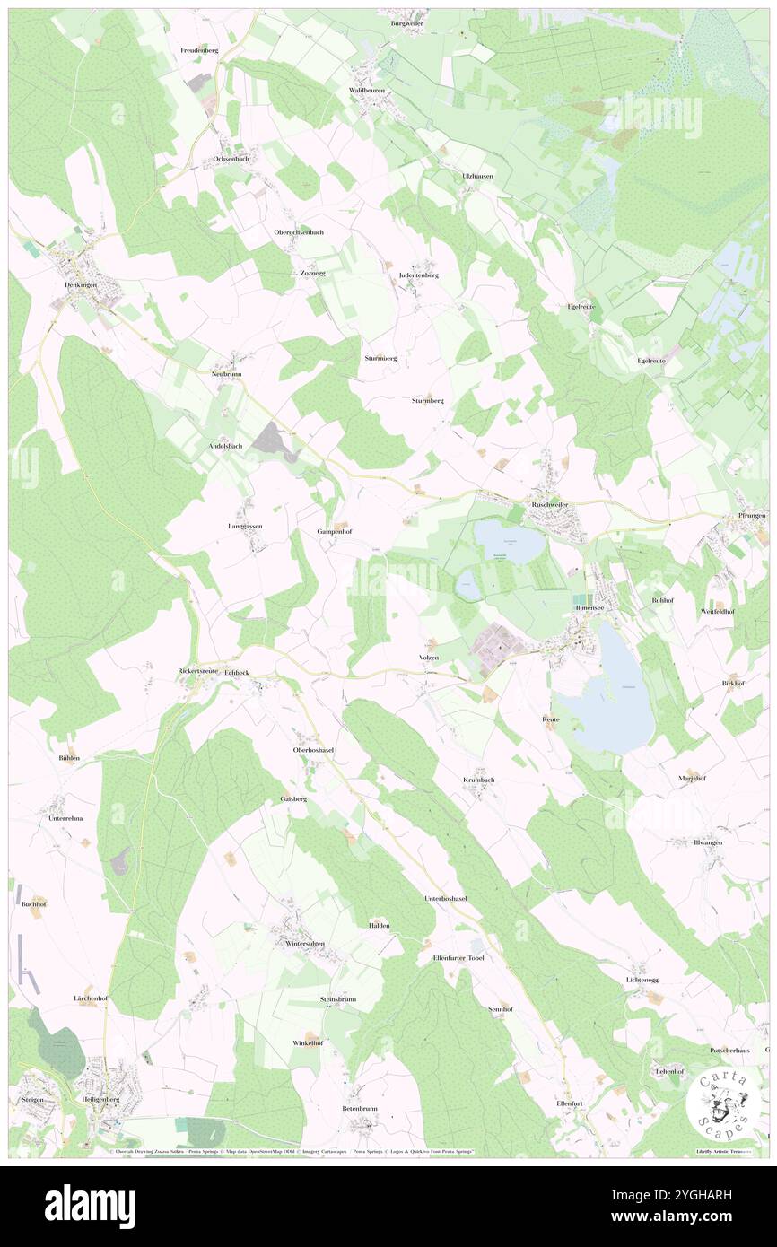 Hanfbreche, DE, Germania, Baden-Wurttemberg, N 47 52' 0'', N 9 20' 59'', mappa, Cartascapes Mappa pubblicata nel 2024. Esplora Cartascapes, una mappa che rivela i diversi paesaggi, culture ed ecosistemi della Terra. Viaggia attraverso il tempo e lo spazio, scoprendo l'interconnessione del passato, del presente e del futuro del nostro pianeta. Foto Stock