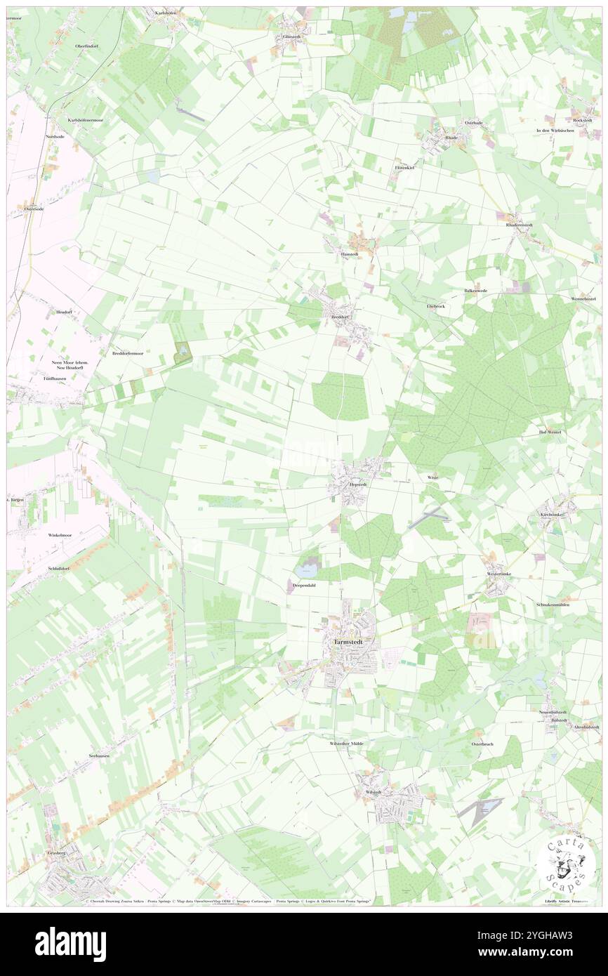 Hepstedt, DE, Germania, bassa Sassonia, N 53 15' 31'', N 9 4' 55'', mappa, Cartascapes Mappa pubblicata nel 2024. Esplora Cartascapes, una mappa che rivela i diversi paesaggi, culture ed ecosistemi della Terra. Viaggia attraverso il tempo e lo spazio, scoprendo l'interconnessione del passato, del presente e del futuro del nostro pianeta. Foto Stock