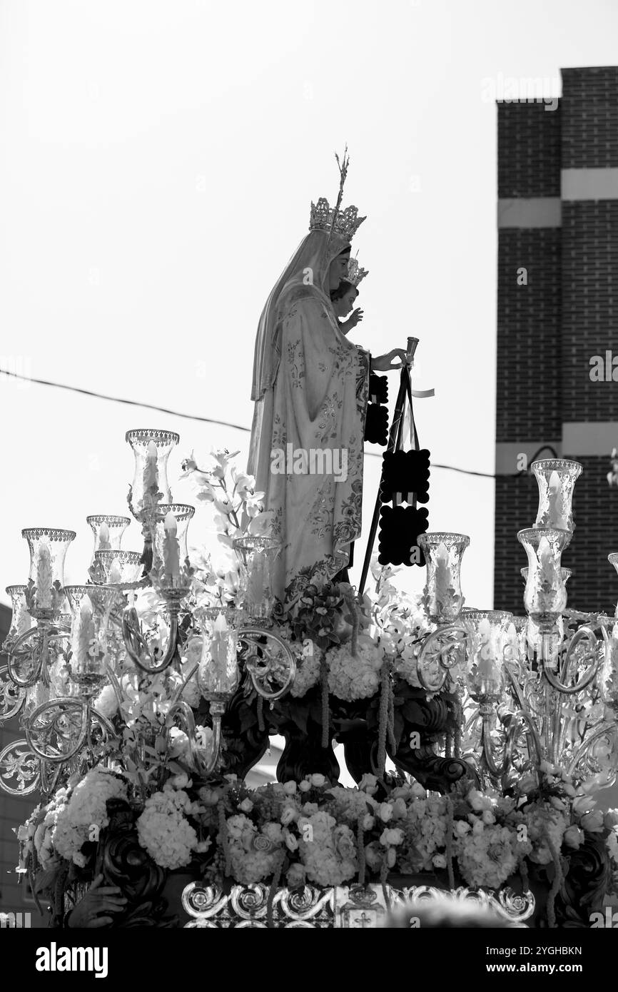 Virgen del Carmen, processione, Santa figura, tradizione, usanza, San Pedro del Pinatar, Mar Menor, regione autonoma di Murcia, Spagna, Foto Stock