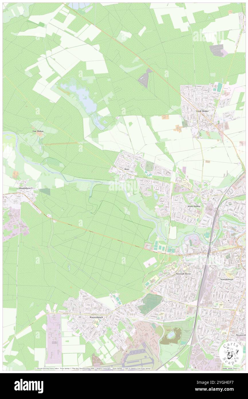 Bruchbach, DE, Germania, bassa Sassonia, N 52 38' 13'', N 10 1' 38'', mappa, Cartascapes Mappa pubblicata nel 2024. Esplora Cartascapes, una mappa che rivela i diversi paesaggi, culture ed ecosistemi della Terra. Viaggia attraverso il tempo e lo spazio, scoprendo l'interconnessione del passato, del presente e del futuro del nostro pianeta. Foto Stock