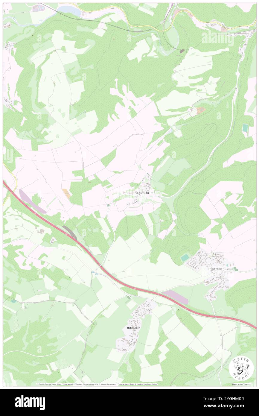 Leitzweiler, DE, Germania, Saarland, N 49 29' 20'', N 7 0' 0''', MAP, Cartascapes Map pubblicata nel 2024. Esplora Cartascapes, una mappa che rivela i diversi paesaggi, culture ed ecosistemi della Terra. Viaggia attraverso il tempo e lo spazio, scoprendo l'interconnessione del passato, del presente e del futuro del nostro pianeta. Foto Stock