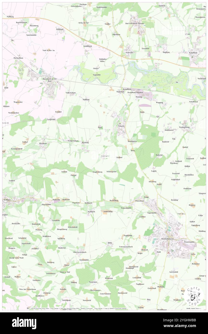 Altasbach, bassa Baviera, DE, Germania, Baviera, N 48 23' 9'', N 13 10' 12'', MAP, Cartascapes Map pubblicata nel 2024. Esplora Cartascapes, una mappa che rivela i diversi paesaggi, culture ed ecosistemi della Terra. Viaggia attraverso il tempo e lo spazio, scoprendo l'interconnessione del passato, del presente e del futuro del nostro pianeta. Foto Stock