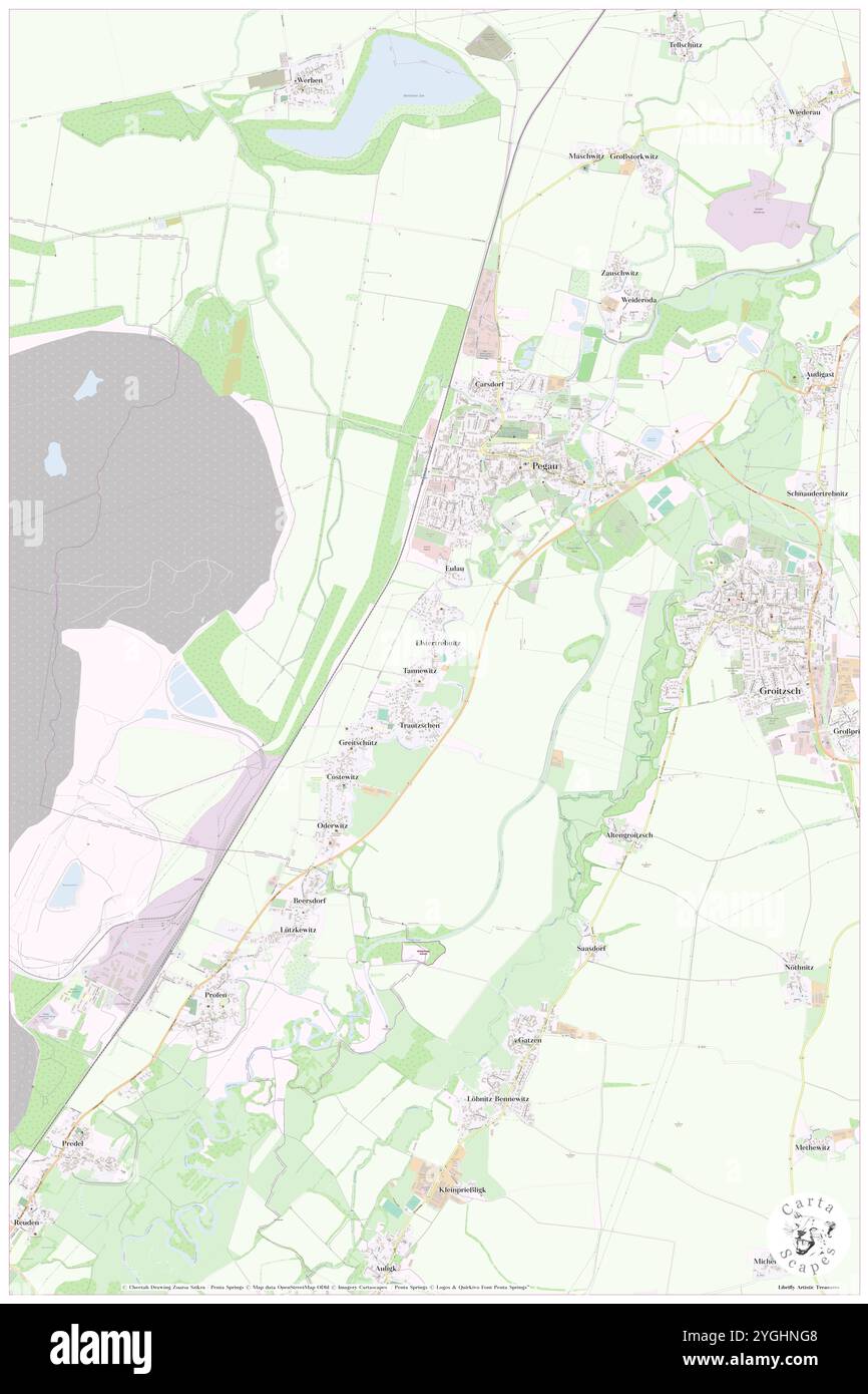 Tannewitz, DE, Germania, Sassonia, N 51 9' 10'', N 12 14' 32'', mappa, Cartascapes Mappa pubblicata nel 2024. Esplora Cartascapes, una mappa che rivela i diversi paesaggi, culture ed ecosistemi della Terra. Viaggia attraverso il tempo e lo spazio, scoprendo l'interconnessione del passato, del presente e del futuro del nostro pianeta. Foto Stock