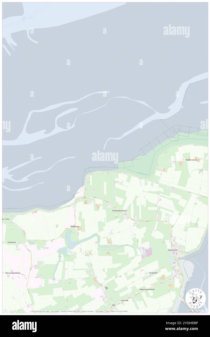 Johanneshorn, DE, Germania, Schleswig-Holstein, N 54 32' 59'', N 8 39' 0'', mappa, Cartascapes Mappa pubblicata nel 2024. Esplora Cartascapes, una mappa che rivela i diversi paesaggi, culture ed ecosistemi della Terra. Viaggia attraverso il tempo e lo spazio, scoprendo l'interconnessione del passato, del presente e del futuro del nostro pianeta. Foto Stock