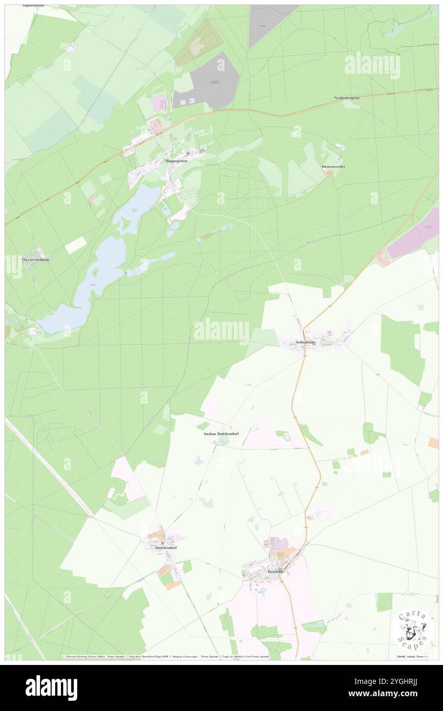 Mittelheide, DE, Germania, Brandeburgo, N 52 27' 49'', N 14 1' 45'', mappa, Cartascapes Mappa pubblicata nel 2024. Esplora Cartascapes, una mappa che rivela i diversi paesaggi, culture ed ecosistemi della Terra. Viaggia attraverso il tempo e lo spazio, scoprendo l'interconnessione del passato, del presente e del futuro del nostro pianeta. Foto Stock