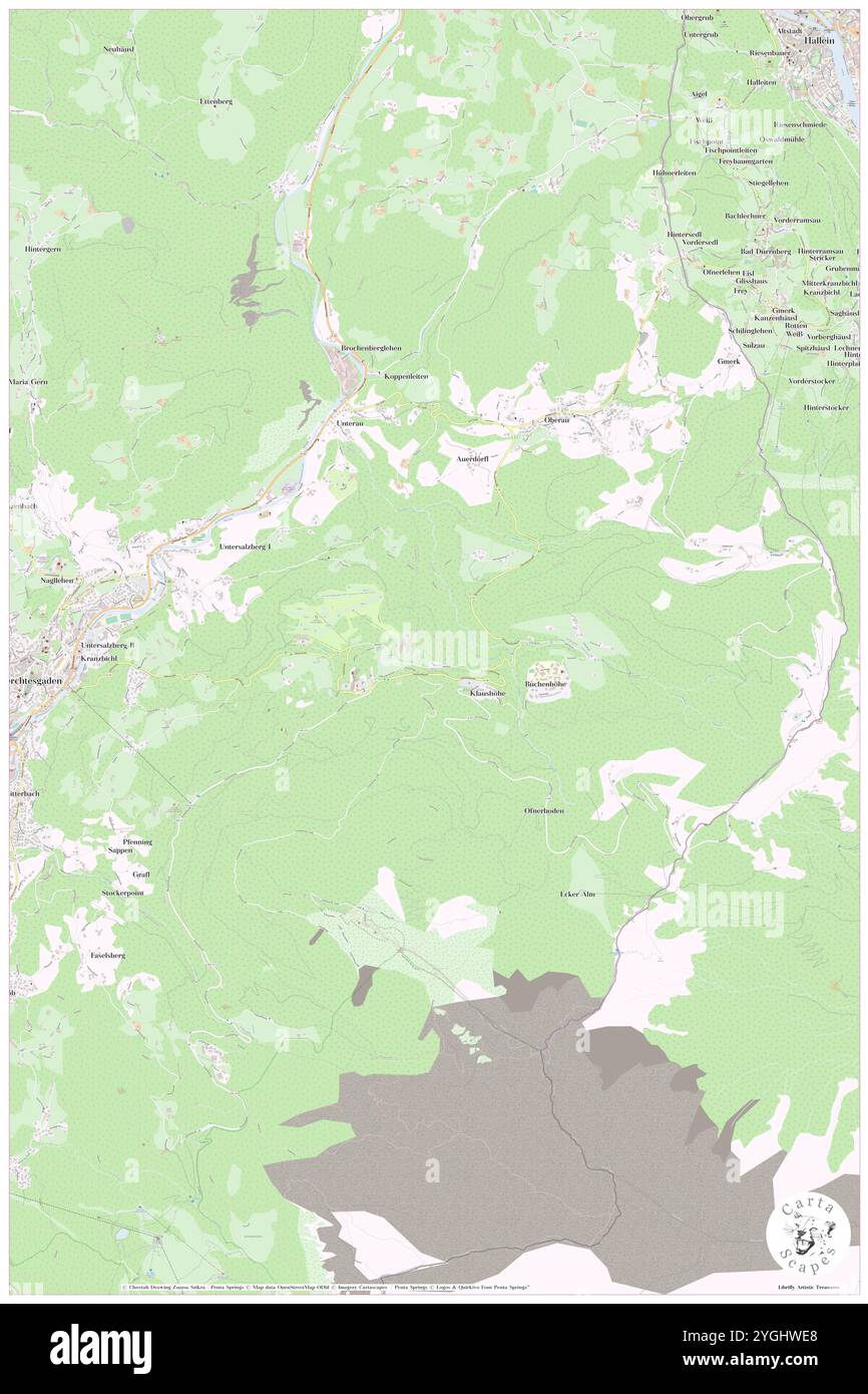 Vordereck, DE, Germania, Baviera, N 47 37' 59'', N 13 3' 0'', mappa, Cartascapes Mappa pubblicata nel 2024. Esplora Cartascapes, una mappa che rivela i diversi paesaggi, culture ed ecosistemi della Terra. Viaggia attraverso il tempo e lo spazio, scoprendo l'interconnessione del passato, del presente e del futuro del nostro pianeta. Foto Stock