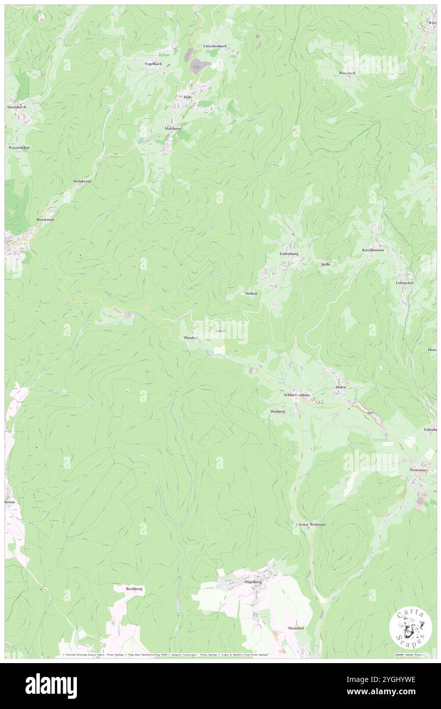 Auhof, regione di Friburgo, DE, Germania, Baden-Wurttemberg, N 47 42' 3'', N 7 43' 10'', MAP, Cartascapes Map pubblicata nel 2024. Esplora Cartascapes, una mappa che rivela i diversi paesaggi, culture ed ecosistemi della Terra. Viaggia attraverso il tempo e lo spazio, scoprendo l'interconnessione del passato, del presente e del futuro del nostro pianeta. Foto Stock