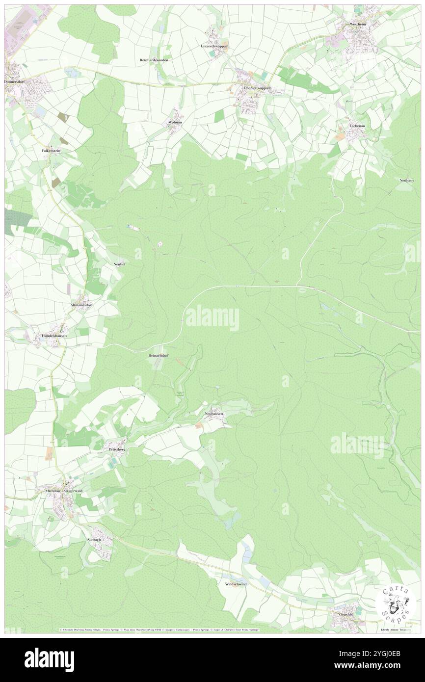 Norimberga, DE, Germania, Baviera, N 49 55' 59'', N 10 28' 0''', mappa, Cartascapes Mappa pubblicata nel 2024. Esplora Cartascapes, una mappa che rivela i diversi paesaggi, culture ed ecosistemi della Terra. Viaggia attraverso il tempo e lo spazio, scoprendo l'interconnessione del passato, del presente e del futuro del nostro pianeta. Foto Stock