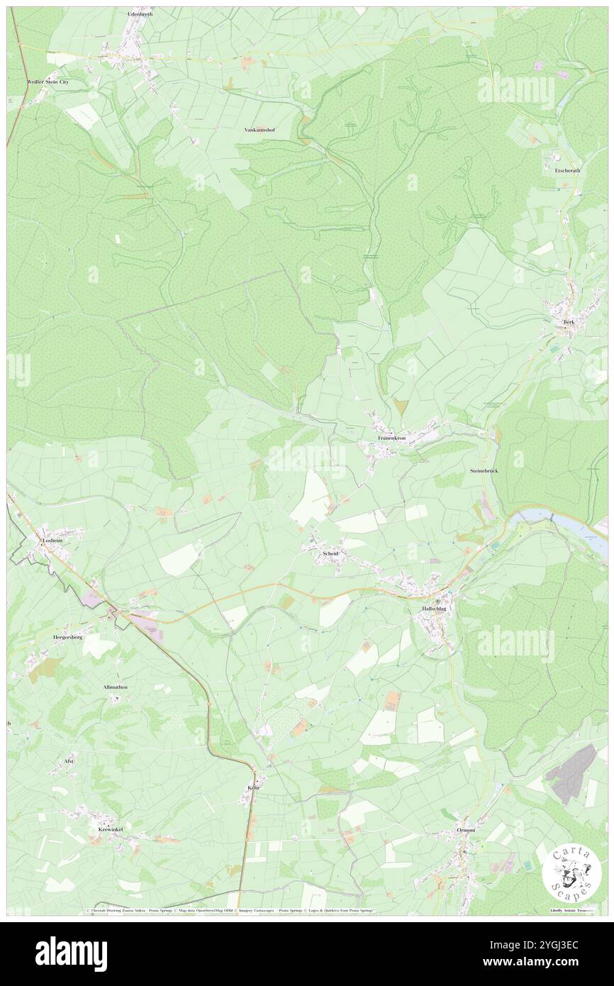 Deichelsberg, DE, Germania, Renania settentrionale-Vestfalia, N 50 22' 9'', N 6 25' 0'', mappa, Cartascapes Mappa pubblicata nel 2024. Esplora Cartascapes, una mappa che rivela i diversi paesaggi, culture ed ecosistemi della Terra. Viaggia attraverso il tempo e lo spazio, scoprendo l'interconnessione del passato, del presente e del futuro del nostro pianeta. Foto Stock