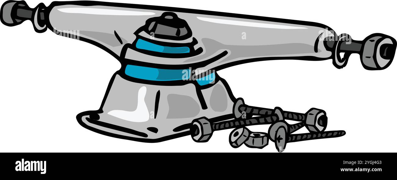 Un'illustrazione astratta del vettore mostra una vite per la costruzione di un utensile Illustrazione Vettoriale