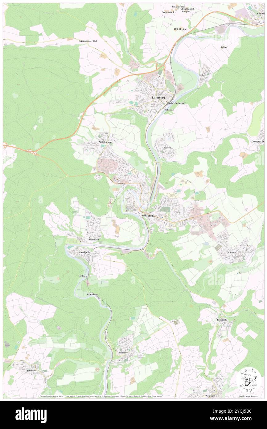 Schloss Weilburg, Regierungsbezirk Gießen, DE, Germania, Assia, N 50 29' 9'', N 8 15' 41'', MAP, Cartascapes Map pubblicata nel 2024. Esplora Cartascapes, una mappa che rivela i diversi paesaggi, culture ed ecosistemi della Terra. Viaggia attraverso il tempo e lo spazio, scoprendo l'interconnessione del passato, del presente e del futuro del nostro pianeta. Foto Stock