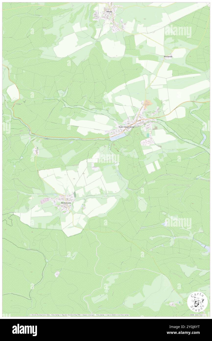 Unterharz, DE, Germania, N 51 37' 59'', N 10 58' 0''', mappa, Cartascapes Mappa pubblicata nel 2024. Esplora Cartascapes, una mappa che rivela i diversi paesaggi, culture ed ecosistemi della Terra. Viaggia attraverso il tempo e lo spazio, scoprendo l'interconnessione del passato, del presente e del futuro del nostro pianeta. Foto Stock