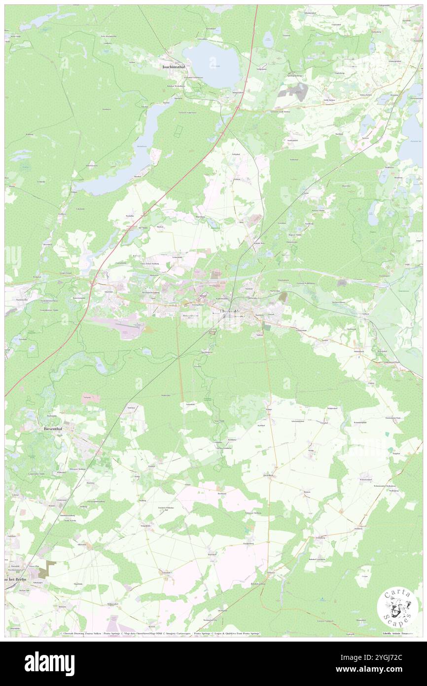 Eberswalde, DE, Germania, Brandeburgo, N 52 50' 5'', N 13 49' 10'', mappa, Cartascapes Mappa pubblicata nel 2024. Esplora Cartascapes, una mappa che rivela i diversi paesaggi, culture ed ecosistemi della Terra. Viaggia attraverso il tempo e lo spazio, scoprendo l'interconnessione del passato, del presente e del futuro del nostro pianeta. Foto Stock