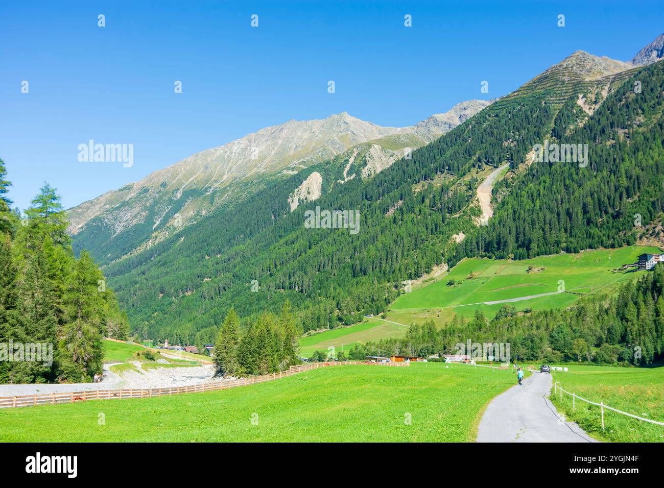 Längenfeld, frazione Gries im Sulztal a Ötztal, Tirolo, Austria Foto Stock