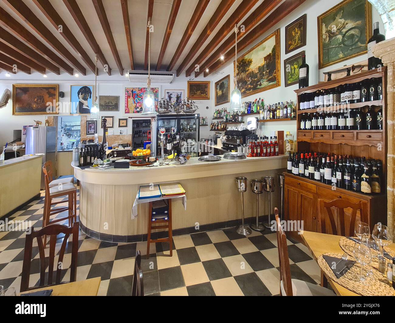 Enoteca, Spagna, Isole Baleari, Maiorca Foto Stock