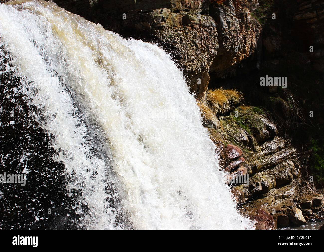 Quinta cascata di acqua calda. Foto Stock