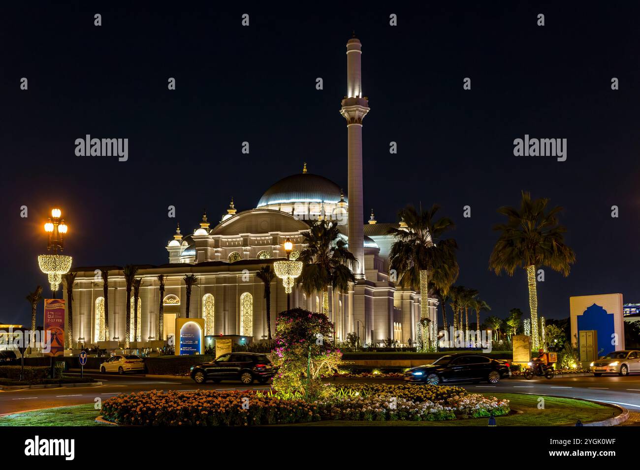 Hamad Bin Jassim Bin Jaber Bin Mohamed al Thani Mosque, Mosque, The Pearl, Doha, Qatar, Qatar, Golfo Persico, Medio Oriente, Asia Foto Stock