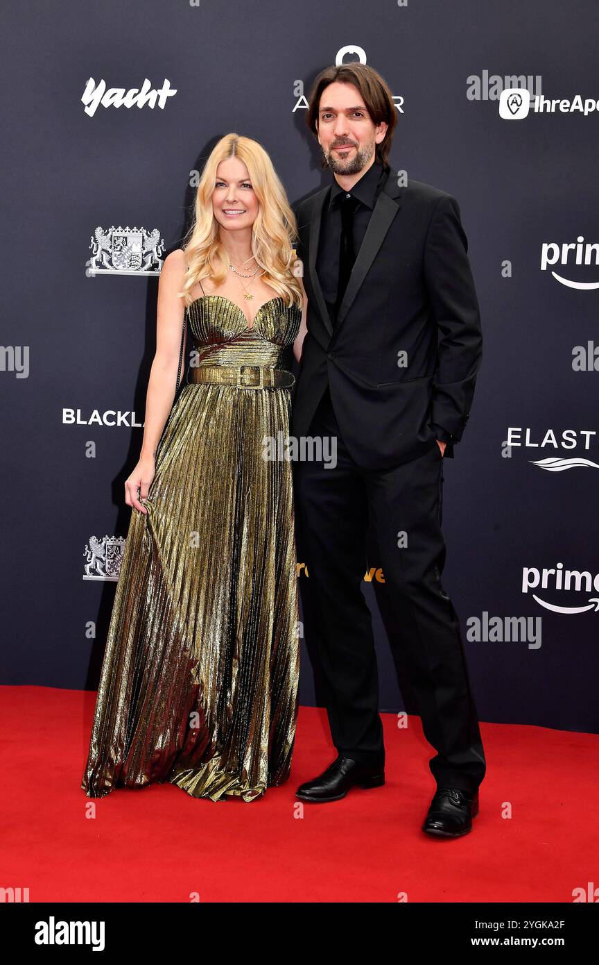 Tina Kaiser und Max Wiedemann bei der 76. Bambi-Verleihung 2024 nei den Bavaria Filmstudios. München, 07.11.2024 Foto Stock