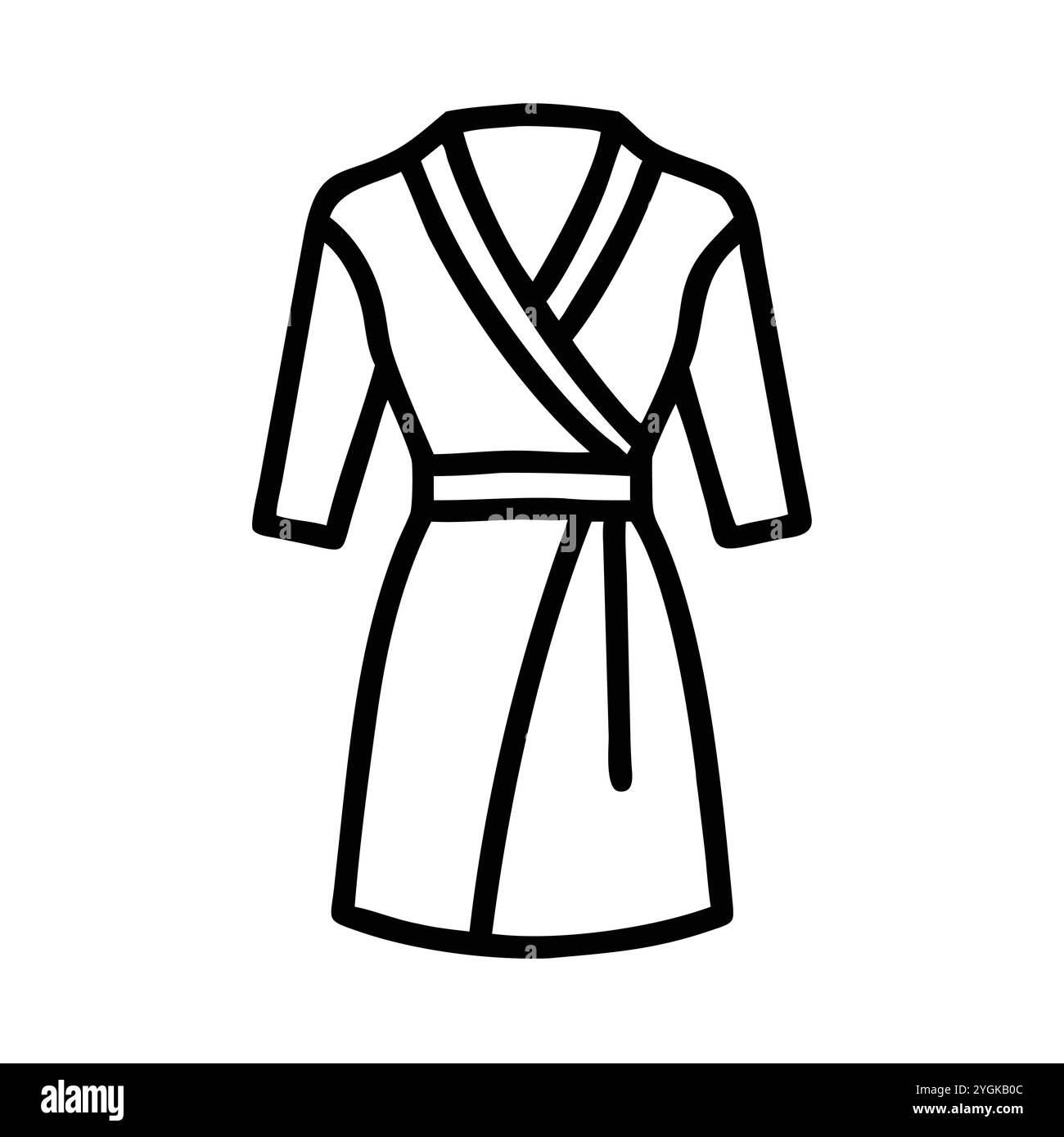 semplice illustrazione vettoriale di un abito a portafoglio , in uno stile semplice e pulito, per grafica business e fashion. illustrazione abiti piatti. Illustrazione Vettoriale