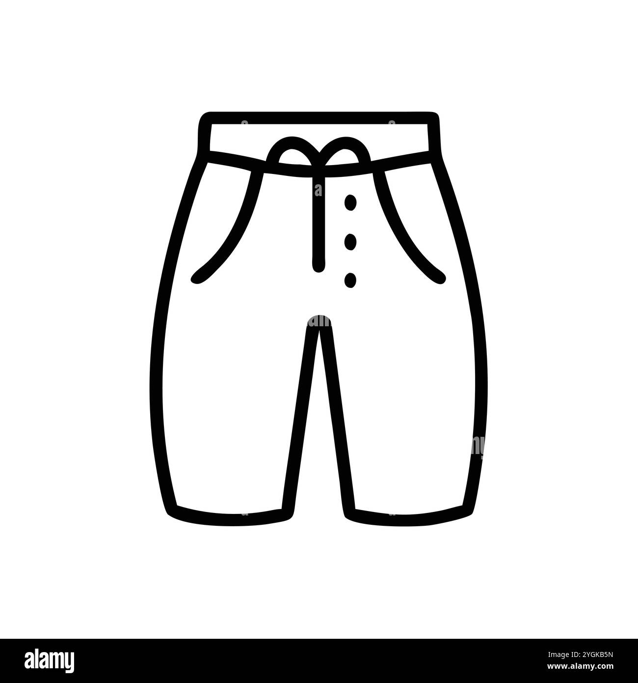 semplice illustrazione vettoriale di un culotte , in uno stile semplice e pulito, per la grafica aziendale e di moda. illustrazione abiti piatti. Illustrazione Vettoriale
