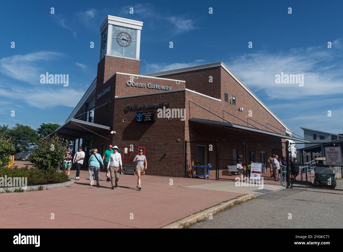 Centro informazioni. Portland, Maine, Stati Uniti Foto Stock