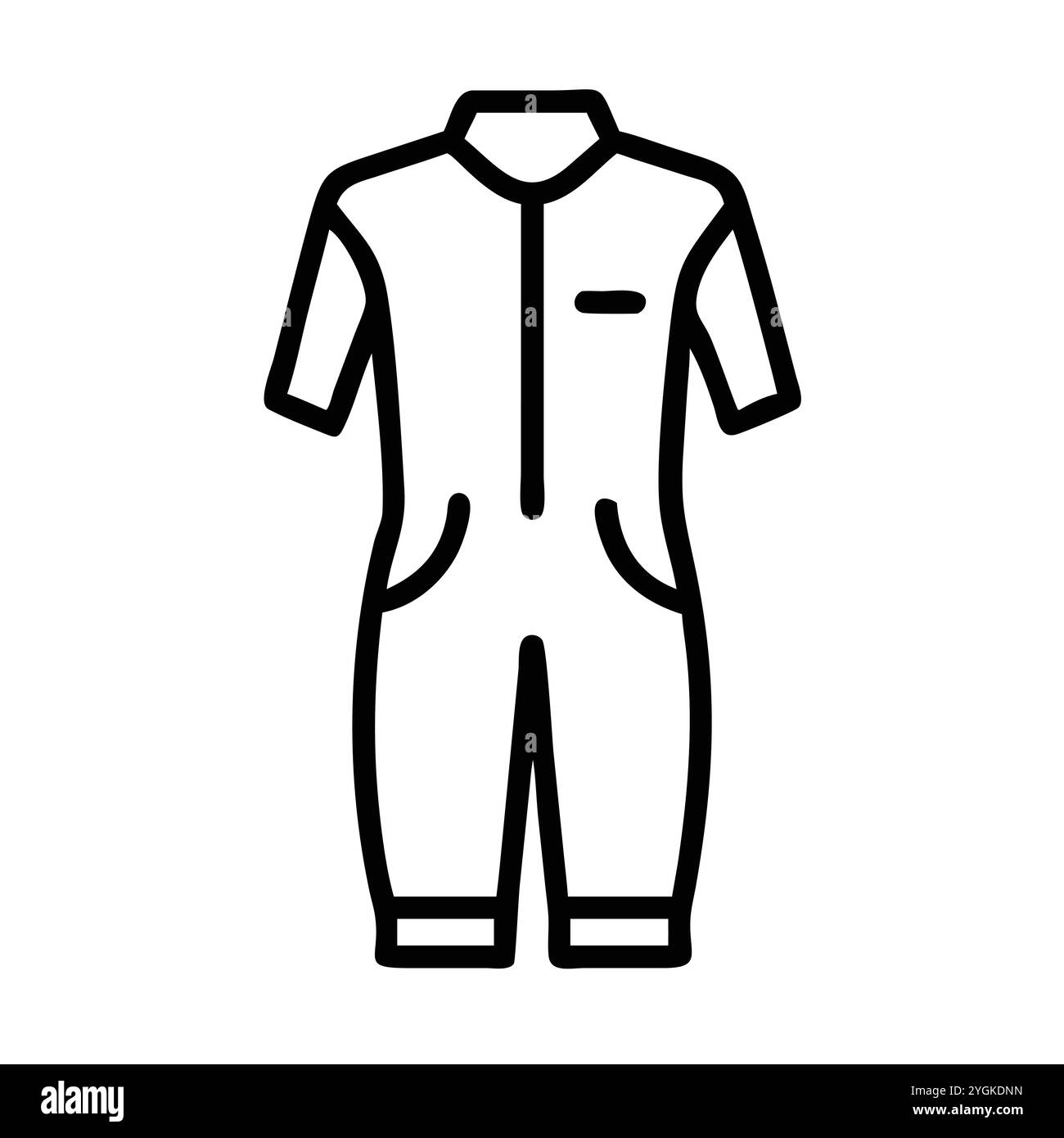 semplice illustrazione vettoriale di una tuta , in uno stile semplice e pulito, per grafica business e fashion. illustrazione abiti piatti. Illustrazione Vettoriale