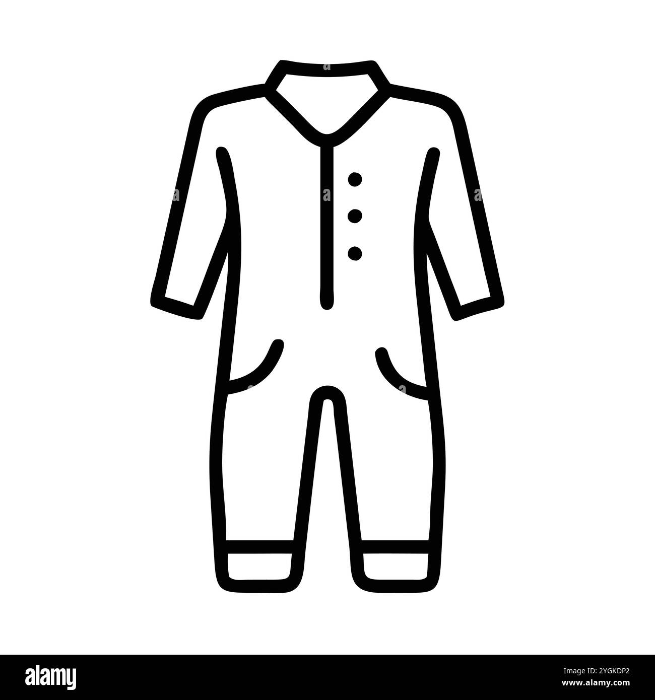 semplice illustrazione vettoriale di una tuta , in uno stile semplice e pulito, per grafica business e fashion. illustrazione abiti piatti. Illustrazione Vettoriale