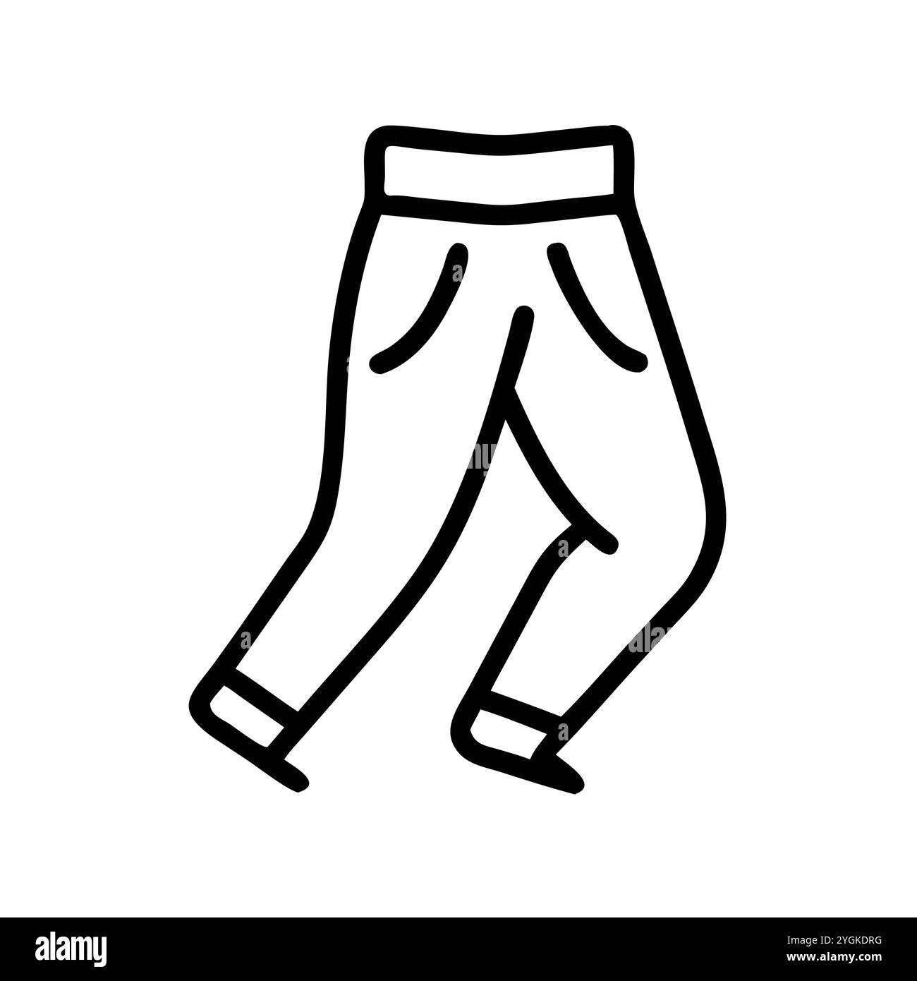 semplice illustrazione vettoriale di un jogger , in uno stile semplice e pulito, per la grafica aziendale e di moda. illustrazione abiti piatti. Illustrazione Vettoriale