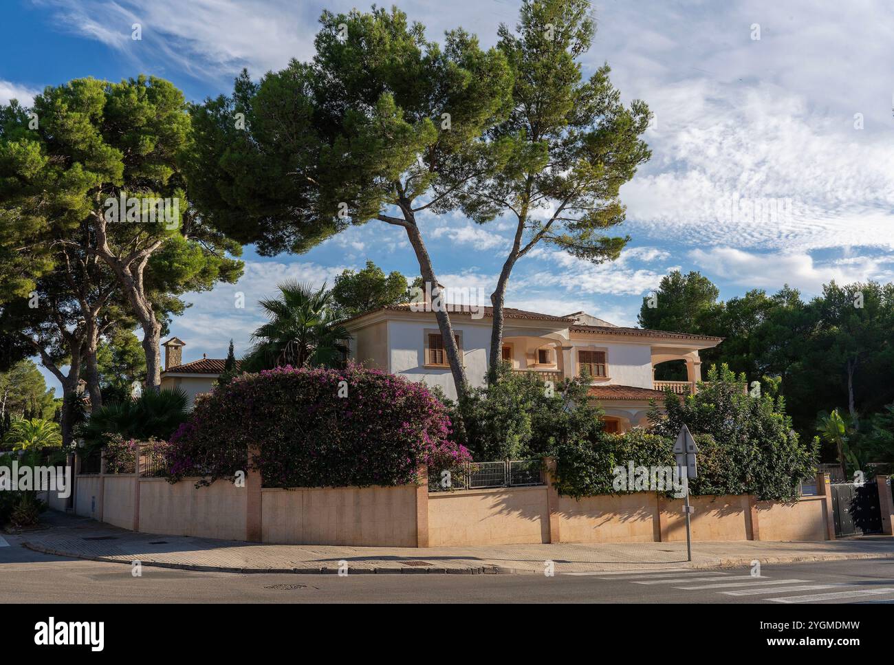 Villa spagnola, Santa Ponca, Mallorca, Spagna Foto Stock