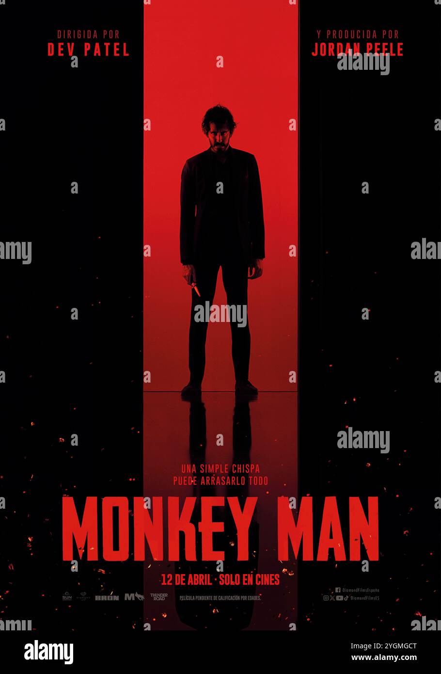 MONKEY MAN (2024), diretto da DEV PATEL. Crediti: Thunder Road Pictures / album Foto Stock