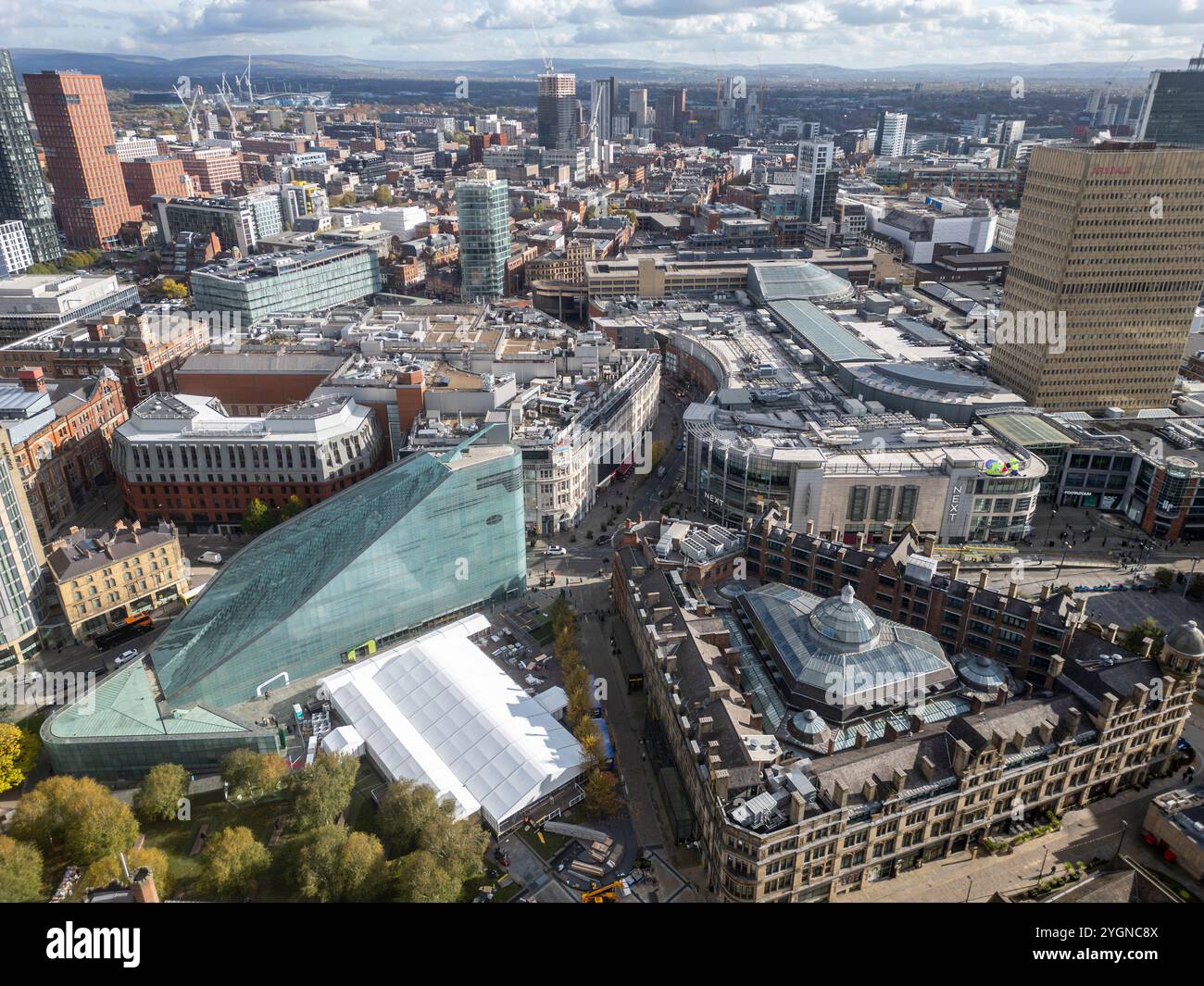 National Football Museum o Urbis and Corn Exchange, Manchester, Inghilterra Foto Stock