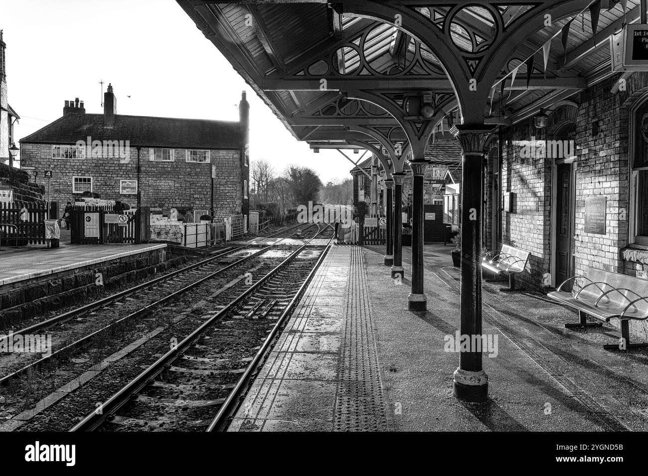 Knaresborough stazione ferroviaria Foto Stock